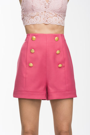 Tatiana High Waisted Shorts - Pink