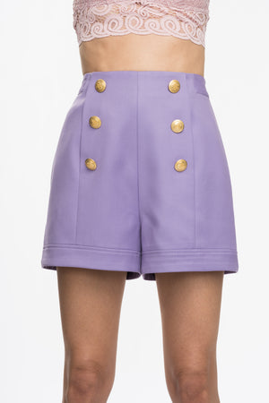 Tatiana High Waisted Shorts - Lavender